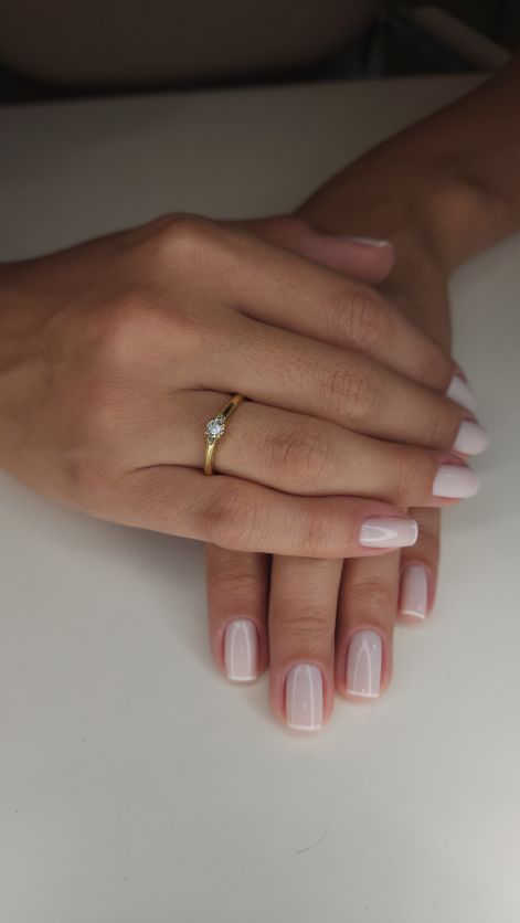 Anel linha encanto com diamante Anel linha encanto com diamante